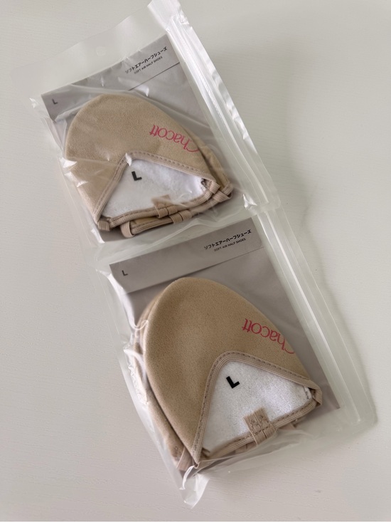 chacott Other - 3 pairs Kids Beige Soft Air Half Shoes - Chacott, Size L